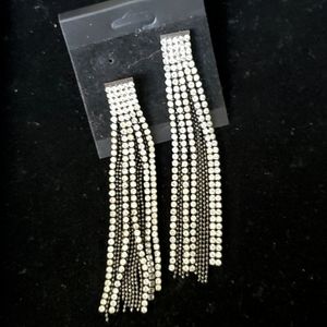 Statement sparkling earrings